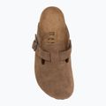 Șlapi BIRKENSTOCK Boston Suede Leather dark tea 5