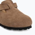 Șlapi BIRKENSTOCK Boston Suede Leather dark tea 7