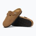 Șlapi BIRKENSTOCK Boston Suede Leather dark tea 5