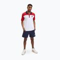 Tricou polo pentru bărbați FILA Lianshan Blocked bright white-true red 2