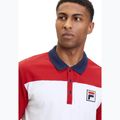 Tricou polo pentru bărbați FILA Lianshan Blocked bright white-true red 4