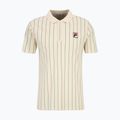 Tricou polo pentru bărbați FILA Luckenwalde antique white/adventurine striped 5