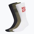 Șosete adidas FIVE TEN Cushioned Crew Sock 3 pary olive strata/white/black