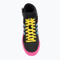 Încălțăminte de box pentru copii adidas Havoc core black/signal cyan/yellow 5