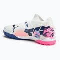 Încălțăminte de fotbal PUMA Future 7 Match Vol. Up TT white/lumi blue/poison pink/fizzy melon/bluemazing 3