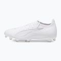 PUMA Ultra 5 Pro FG/AG ghete de fotbal puma alb/puma alb 9