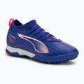 Încălțăminte de fotbal pentru copii PUMA Ultra 5 Match TT + Mid Jr lapis lazuli/puma white/sunset glow