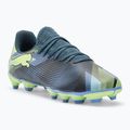 Încălțăminte de fotbal pentru copii PUMA Future 7 Play FG/AG Jr grey skies/elektro purple