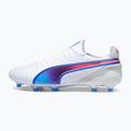 Încălțăminte de fotbal PUMA King Ultimate FG/AG puma white/bluemazing/flat light grey/sunset glow 9