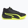 Încălțăminte de bachet pentru bărbați PUMA Court Pro puma black/electric lime 2