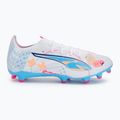 Încălțăminte de fotbal PUMA Ultra 5 Match Vol. Up FG/AG puma white/luminous blue 2