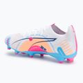 Încălțăminte de fotbal PUMA Ultra 5 Match Vol. Up FG/AG puma white/luminous blue 3