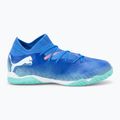 Încălțăminte de fotbal pentru copii PUMA Future 7 Match It + Mid Jr bluemazing/puma white/electric peppermint 2