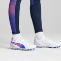 Încălțăminte de fotbal PUMA King Match FG/AG puma white/bluemazing/flat light grey/sunset glow 14