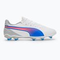 Încălțăminte de fotbal PUMA King Match FG/AG puma white/bluemazing/flat light grey/sunset glow 2