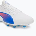 Încălțăminte de fotbal PUMA King Match FG/AG puma white/bluemazing/flat light grey/sunset glow 7
