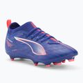 Încălțăminte de fotbal pentru copii PUMA Ultra 5 Match FG/AG Jr lapis lazuli/puma white/sunset glow