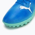 Încălțăminte de fotbal PUMA Future 7 Play TT hyperlink blue/mint/puma white 7