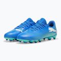Încălțăminte de fotbal pentru copii PUMA Future 7 Play FG/AG Jr hyperlink blue/mint/puma white 8