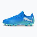 Încălțăminte de fotbal pentru copii PUMA Future 7 Play FG/AG Jr hyperlink blue/mint/puma white 9