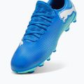 Încălțăminte de fotbal pentru copii PUMA Future 7 Play FG/AG Jr hyperlink blue/mint/puma white 12