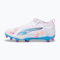 Încălțăminte de fotbal pentru copii PUMA Ultra 5 Match Vol. Up FG/AG Jr puma white/luminous blue 2