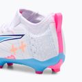 Încălțăminte de fotbal pentru copii PUMA Ultra 5 Match Vol. Up FG/AG Jr puma white/luminous blue 6