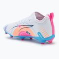 Încălțăminte de fotbal pentru copii PUMA Ultra 5 Match Vol. Up FG/AG Jr puma white/luminous blue 2