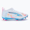 Încălțăminte de fotbal pentru copii PUMA Ultra 5 Match Vol. Up FG/AG Jr puma white/luminous blue 3
