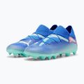 Încălțăminte de fotbal pentru copii  PUMA Future 7 Pro FG/AG Jr bluemazing/puma white/electric peppermint