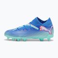 Încălțăminte de fotbal pentru copii  PUMA Future 7 Pro FG/AG Jr bluemazing/puma white/electric peppermint 2