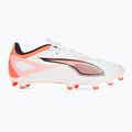 Încălțăminte de fotbal PUMA Ultra 5 Play FG/AG puma white/puma black/glowing red 2