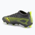 Încălțăminte de fotbal pentru copii PUMA Ultra 5 Match FG/AG Jr matte aged silver/yellow alert/puma aged silver 3