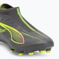 Încălțăminte de fotbal pentru copii  PUMA Ultra 5 Match+ LL FG/AG Jr matte aged silver/yellow alert/puma aged silver 7