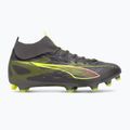 Încălțăminte de fotbal pentru bărbați PUMA Ultra 5 Match+ FG/AG matte aged silver/yellow alert/puma aged silver 2