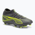 Încălțăminte de fotbal pentru bărbați PUMA Ultra 5 Play+ FG/AG matte aged silver/yellow alert/puma aged silver