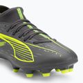 Încălțăminte de fotbal pentru bărbați PUMA Ultra 5 Play+ FG/AG matte aged silver/yellow alert/puma aged silver 7