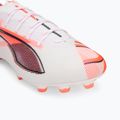 Încălțăminte de fotbal pentru bărbați  PUMA Ultra 5 Ultimate FG puma white/puma black/glowing red 7