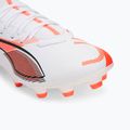 Încălțăminte de fotbal pentru bărbați PUMA Ultra 5 Play+ FG/AG puma white/puma black/glowing red 7