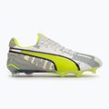 Încălțăminte de fotbal pentru bărbați  PUMA King Ultimate Forever FG/AG feather gray/electric lime/puma white/flat light gray 2