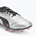 Încălțăminte de fotbal pentru bărbați PUMA King Pro FG/AG puma silver/puma black/sun struck/puma white 7