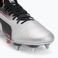 Încălțăminte de fotbal pentru bărbați  PUMA King Ultimate MxSG puma silver/puma black/sun struck/puma white 7