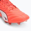 Încălțăminte de fotbal pentru bărbați PUMA King Pro FG/AG glowing red/puma white/red fire 7