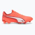 Încălțăminte de fotbal pentru bărbați PUMA King Ultimate FG/AG glowing red/puma white/red fire 2