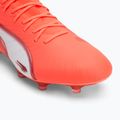 Încălțăminte de fotbal pentru bărbați PUMA King Ultimate FG/AG glowing red/puma white/red fire 7