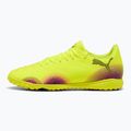 Încălțăminte de fotbal pentru bărbați PUMA Future 8 Play TT yellow alert/ puma black/ sun struck