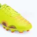 Încălțăminte de fotbal pentru copii PUMA Future 8 Play FG/AG Jr yellow alert/puma black/sun struck 7