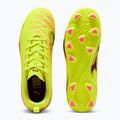 Încălțăminte de fotbal pentru copii PUMA Future 8 Play FG/AG Jr yellow alert/puma black/sun struck 3