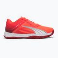 Încălțăminte de handbal PUMA Accelerate Turbo glowing red/white/dark crimson/black 2
