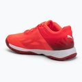 Încălțăminte de handbal PUMA Accelerate Turbo glowing red/white/dark crimson/black 3